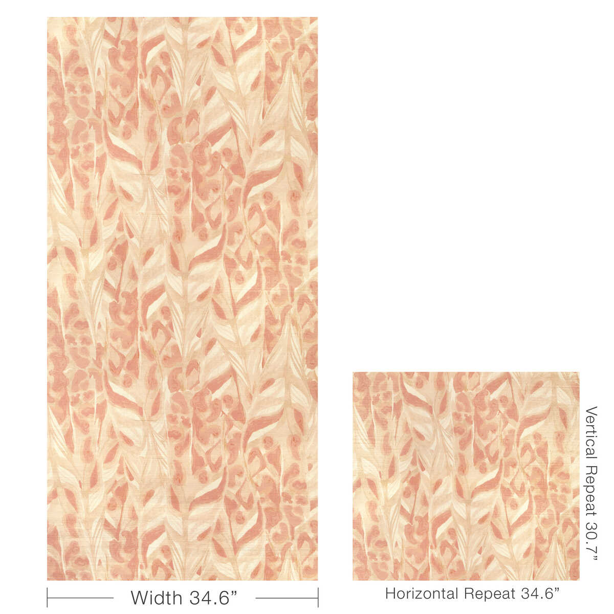 Caspia Wp - Persian Rose - KRAVET COUTURE Wallpaper