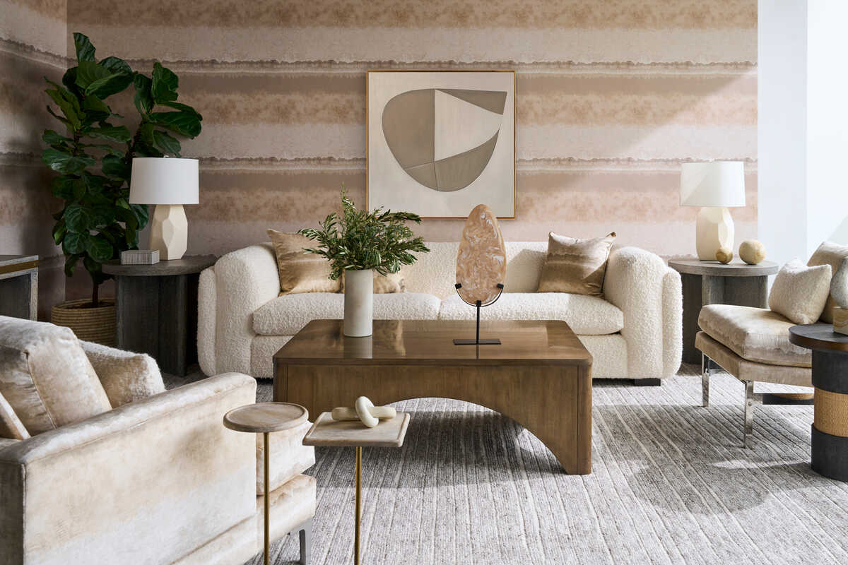Izumo Wp - Natural - KRAVET COUTURE Wallpaper