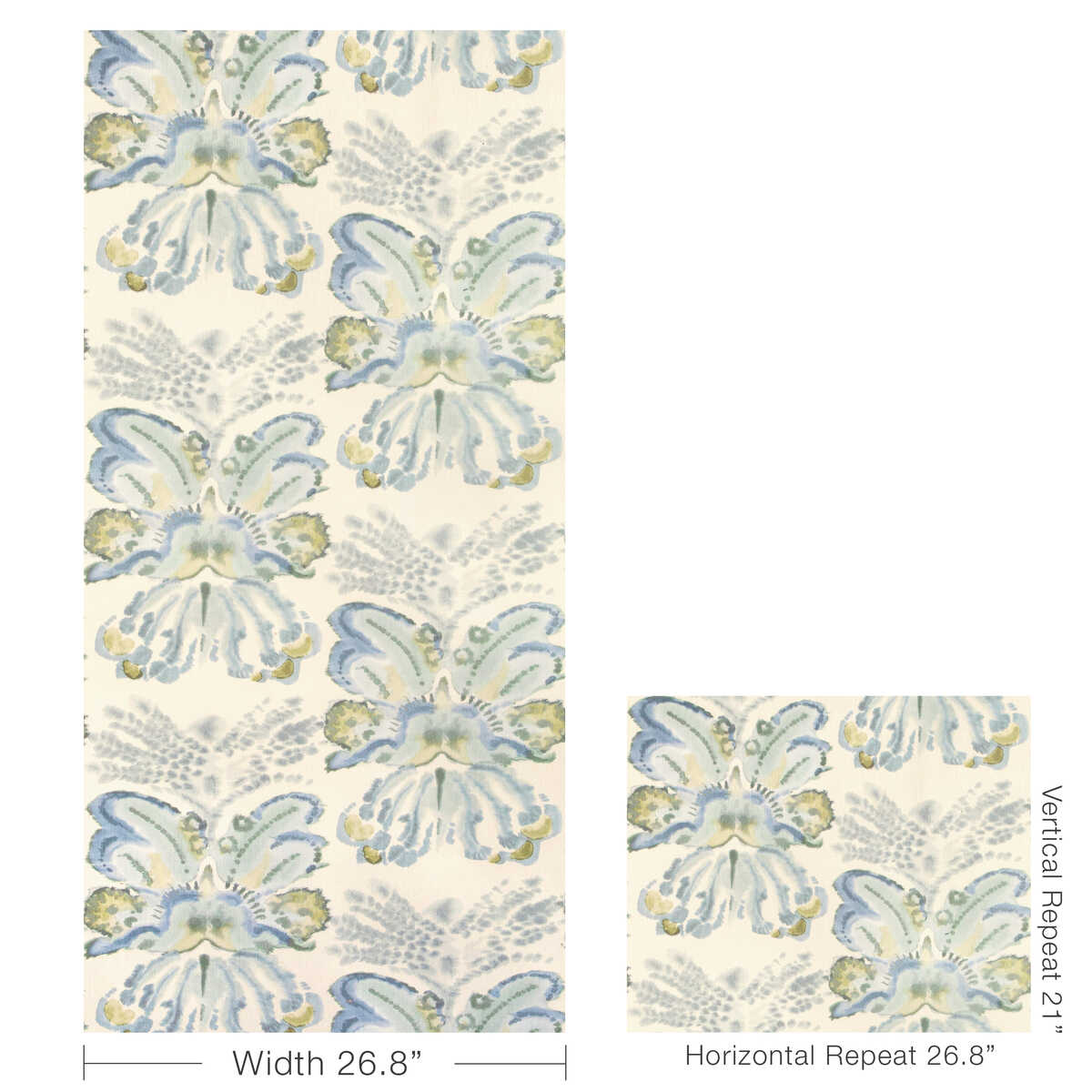 Rorschach Wp - Amsonia - KRAVET COUTURE Wallpaper