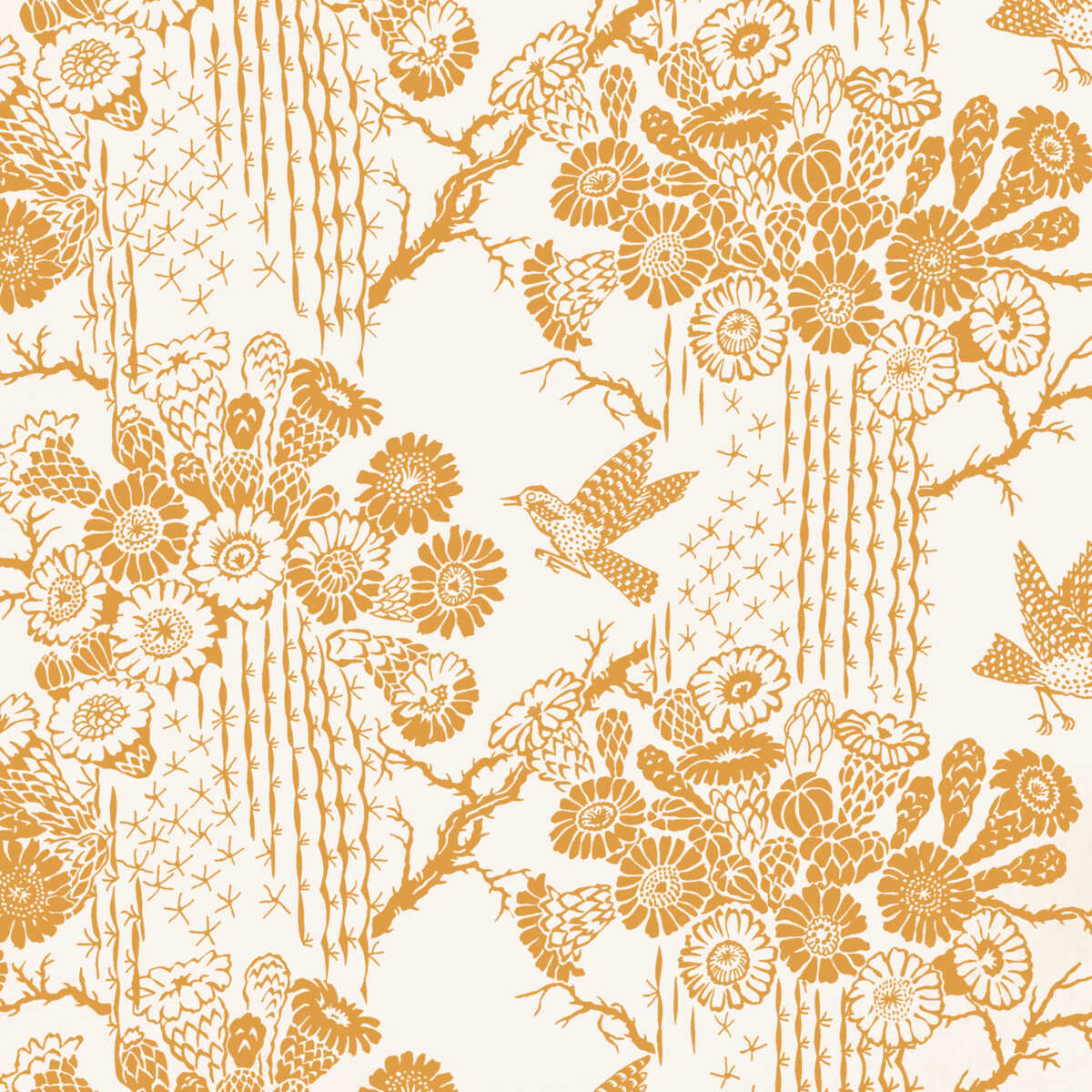 Saguaro Wp - Saffron - KRAVET COUTURE Papel pintado