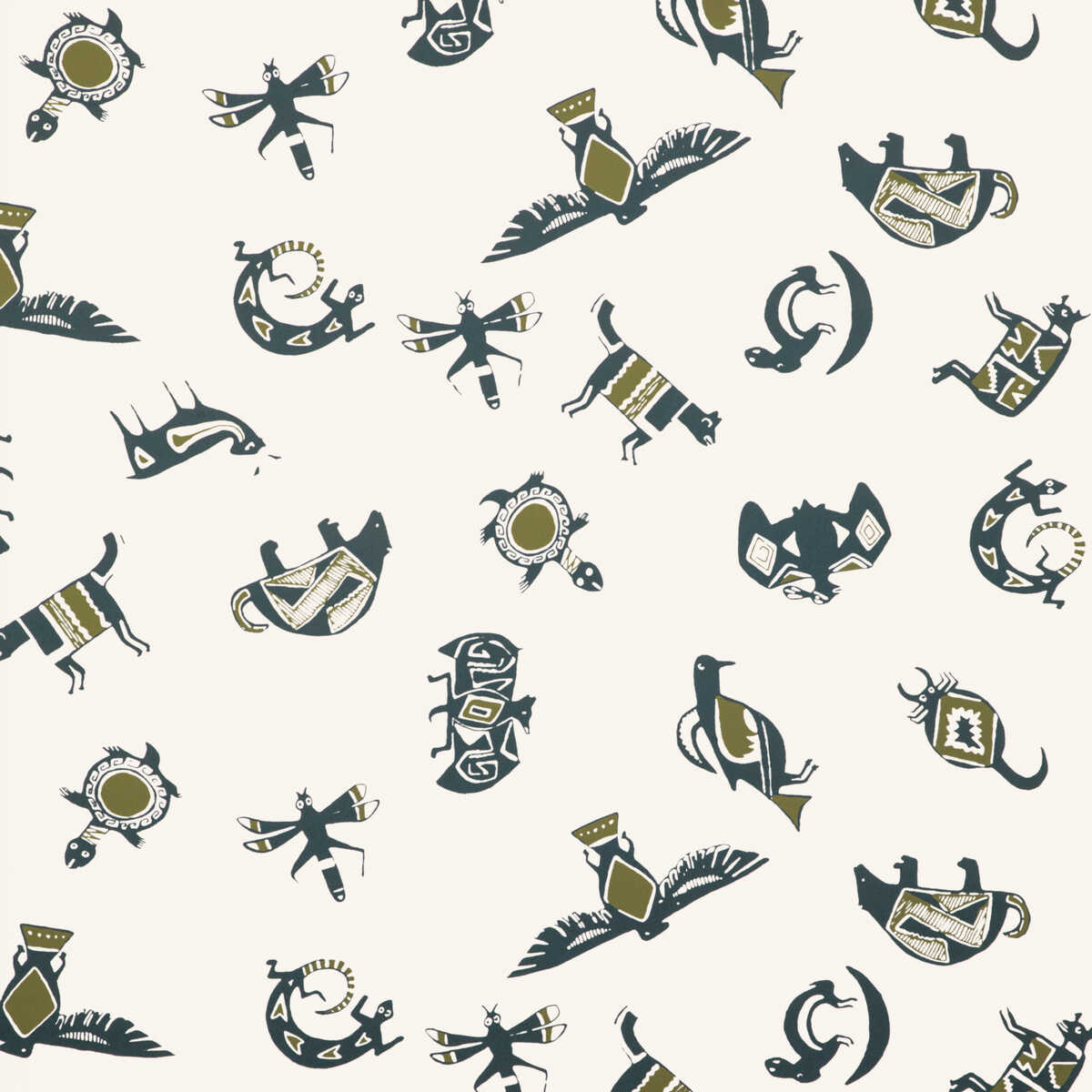 Mimbres Wp - Agave - KRAVET COUTURE Papel pintado