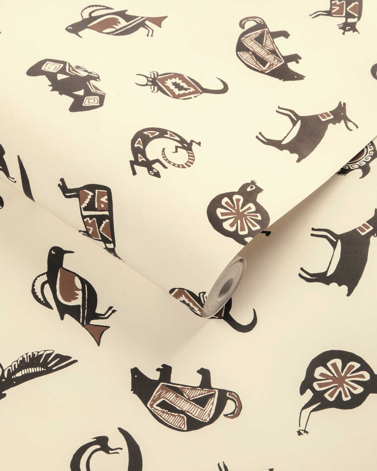 Mimbres Wp - Umber - KRAVET COUTURE Papel pintado