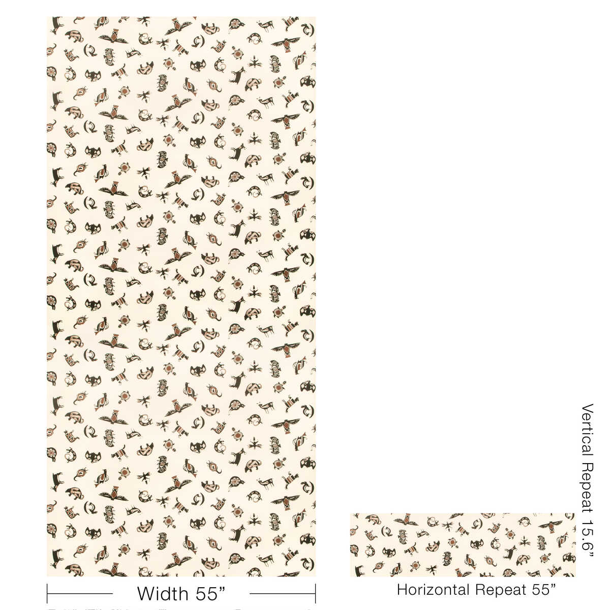 Mimbres Wp - Umber - KRAVET COUTURE Papel pintado
