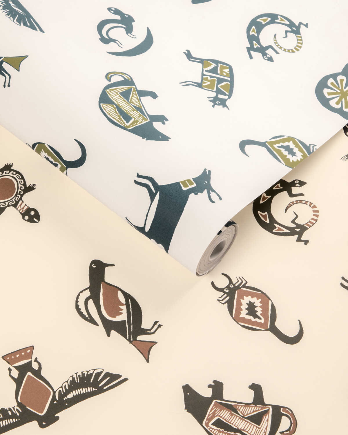 Mimbres Wp - Umber - KRAVET COUTURE Papel pintado