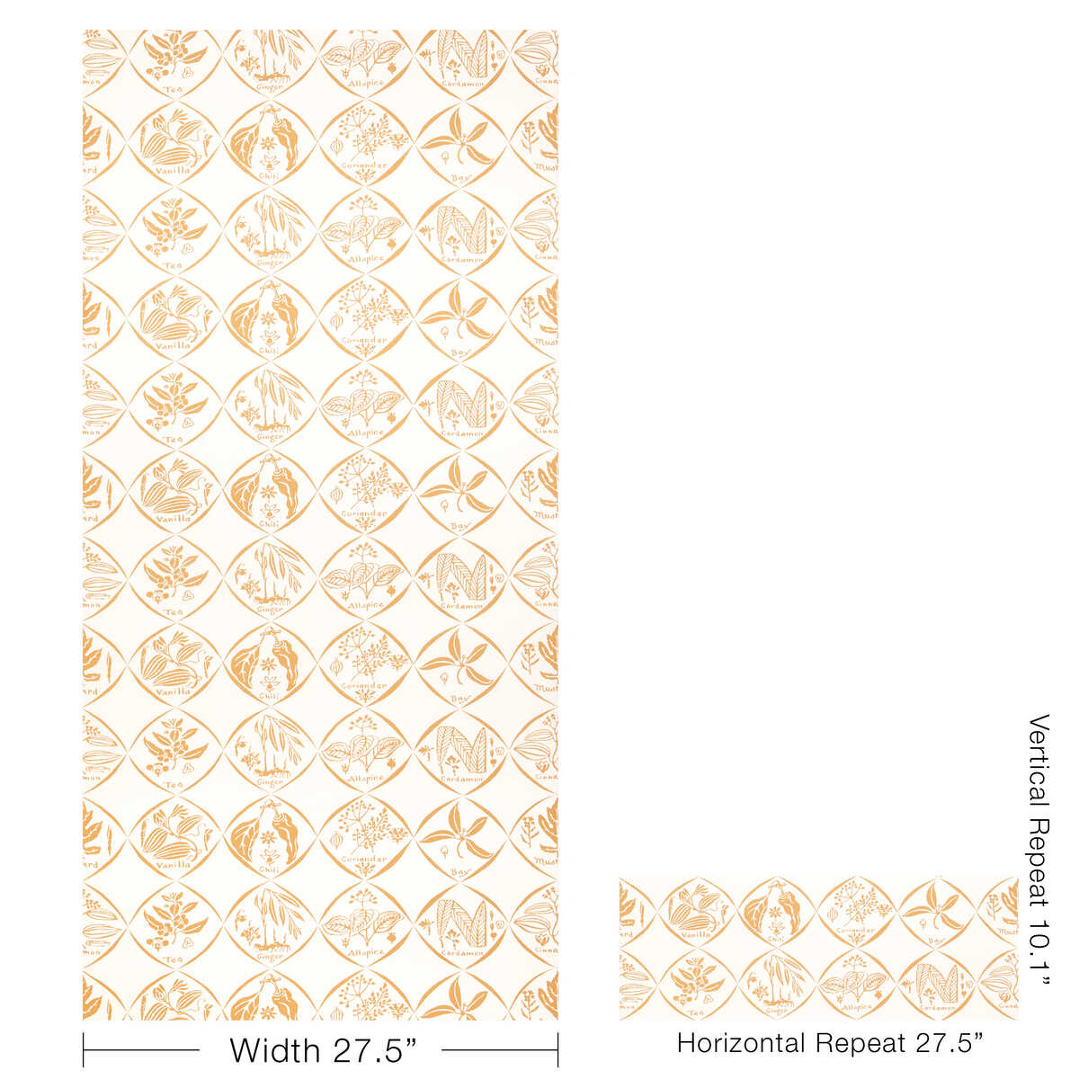 Spices Wp - Saffron - KRAVET COUTURE Papel pintado