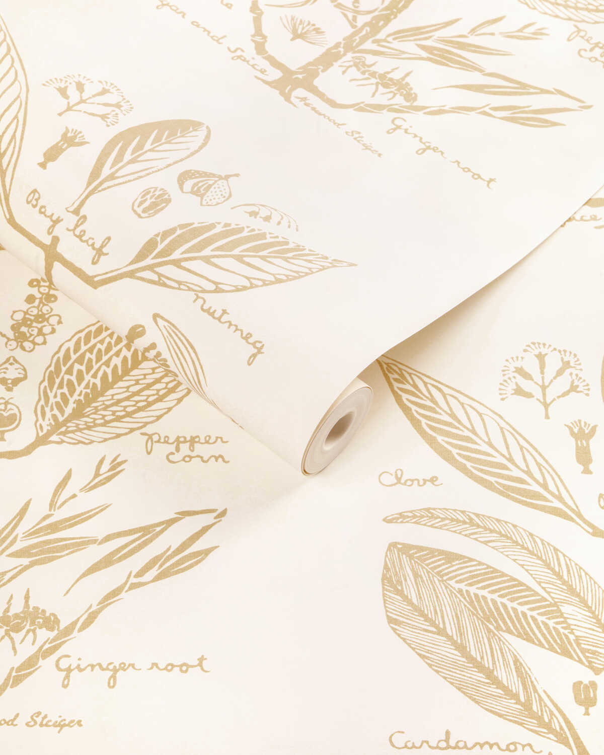 Sugar And Spice Wp - Sand - KRAVET COUTURE Papel pintado