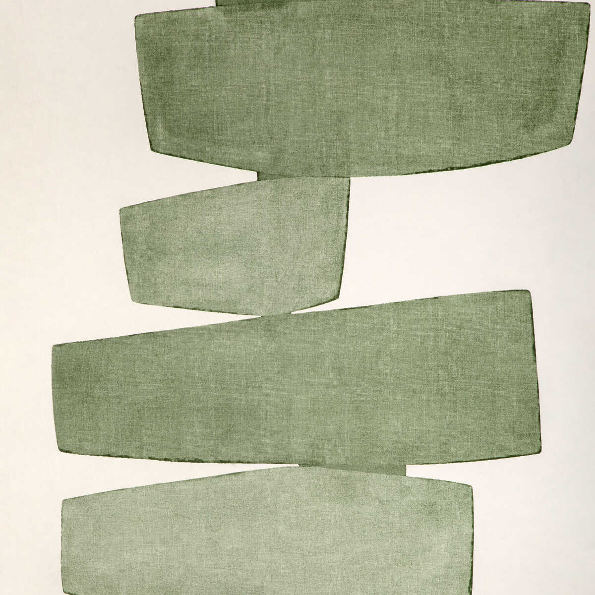 Stacked Wp - Leaf - KRAVET COUTURE Papel pintado