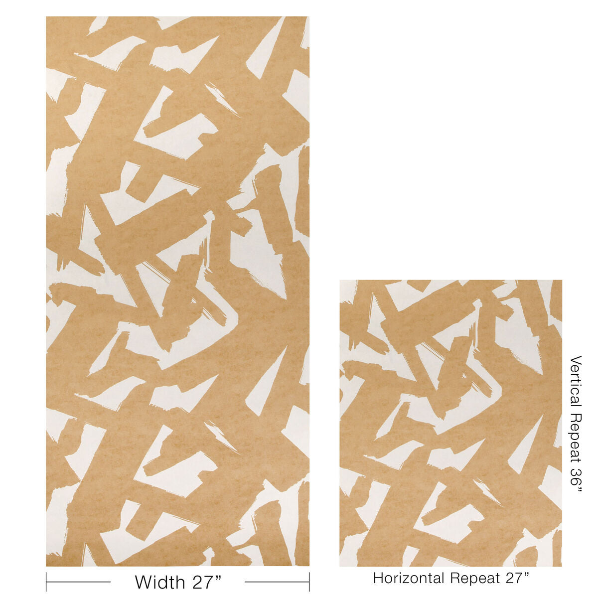 Bold Lines Wp - Camel - Kravet Couture Papel pintado