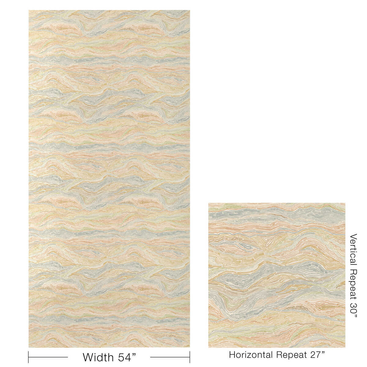 Swami Wp - Multi - KRAVET COUTURE Papel pintado