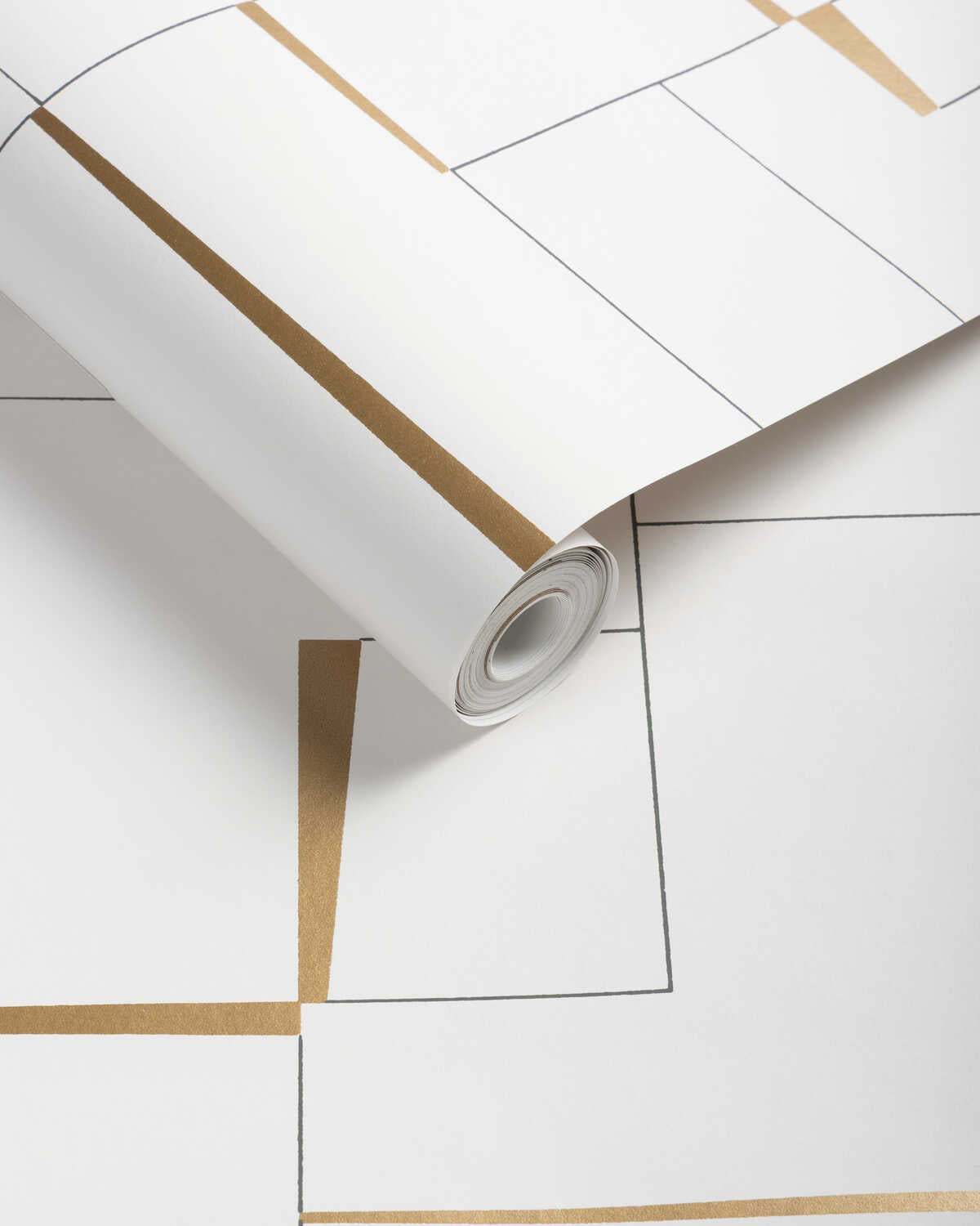 Counterculture - Ivory/Gold - KRAVET COUTURE Wallpaper