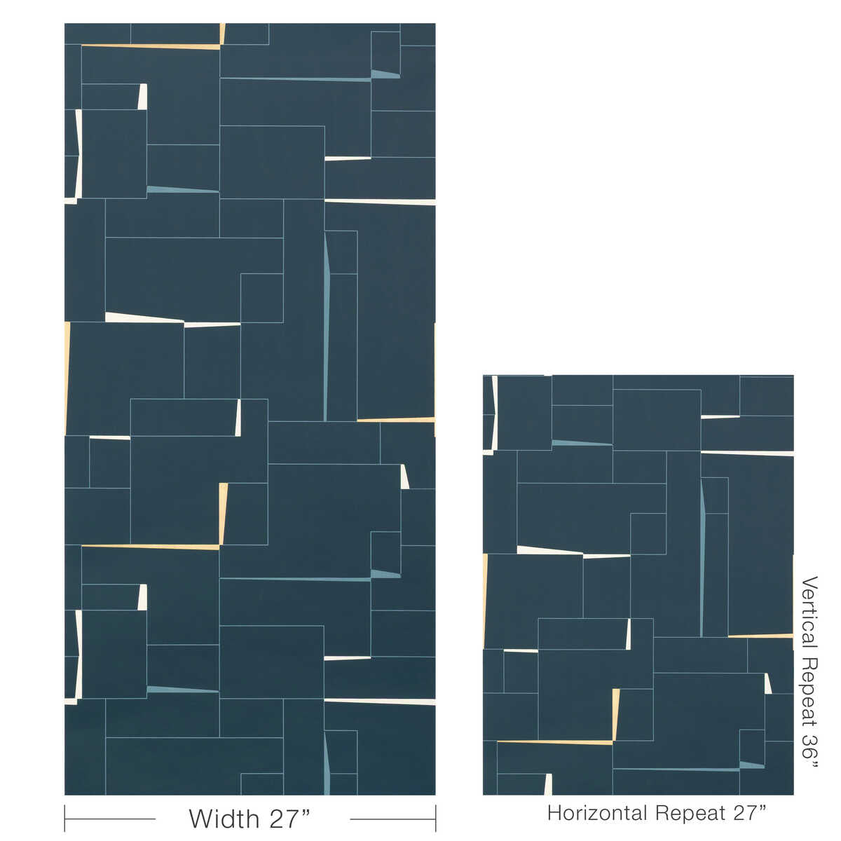 Counterculture - Indigo - KRAVET COUTURE Wallpaper