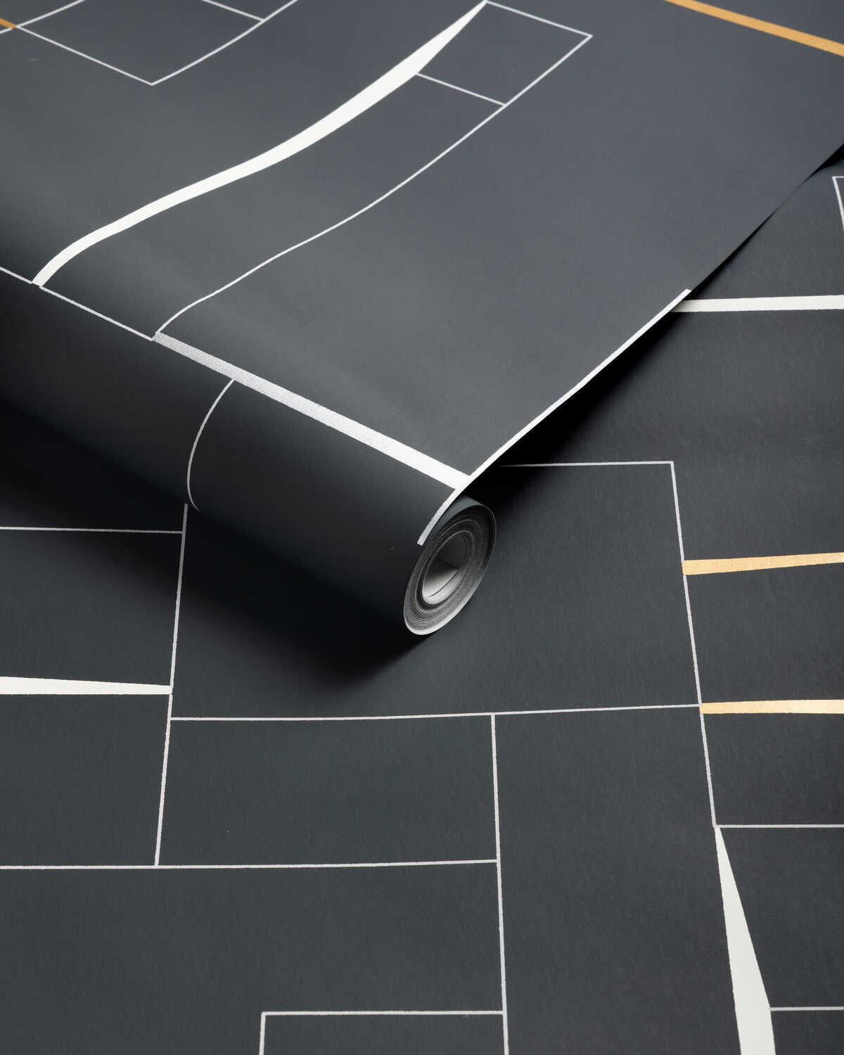 Counterculture - Ebony - KRAVET COUTURE Wallpaper