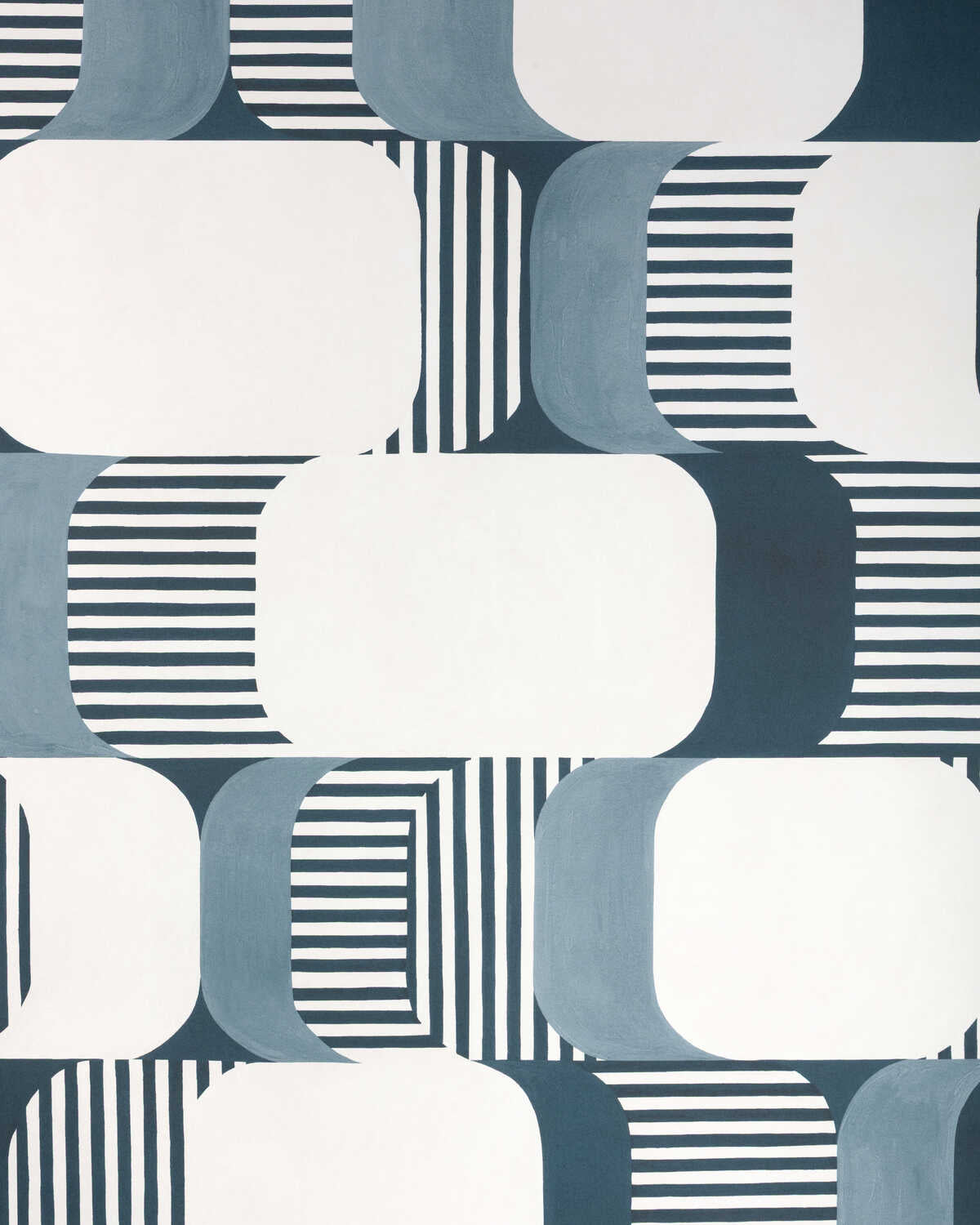 Good Vibes - Indigo - KRAVET COUTURE Wallpaper
