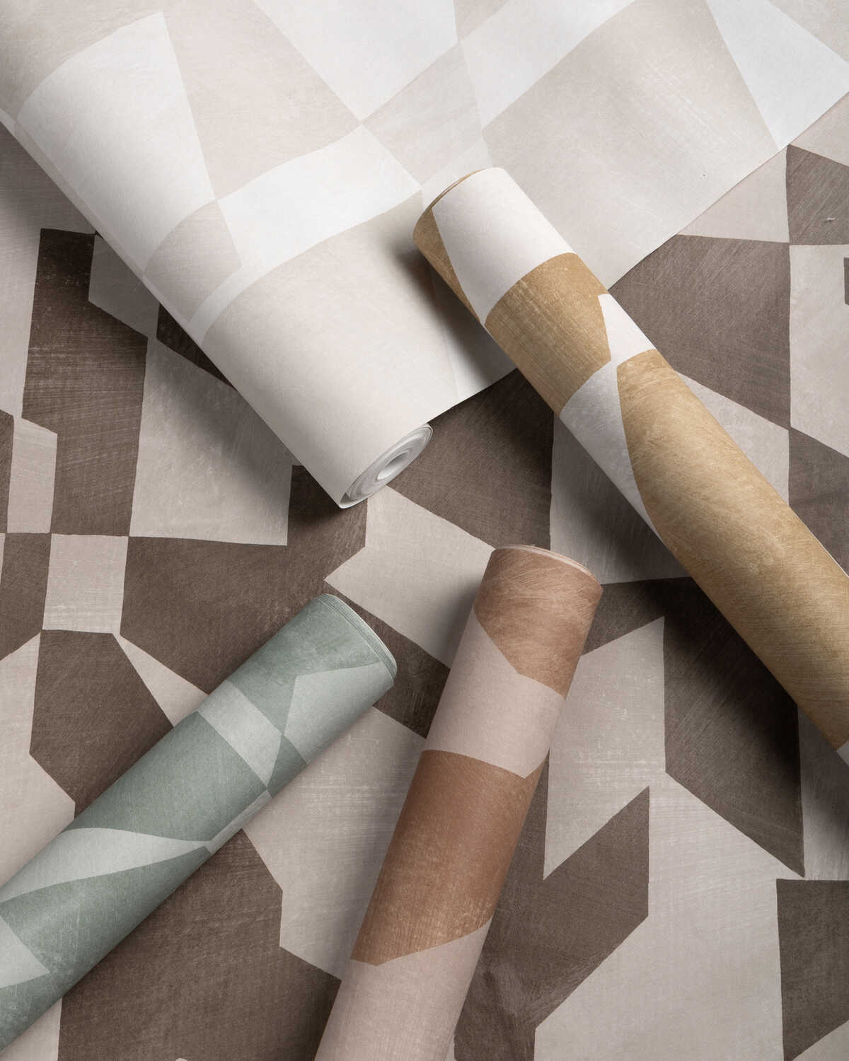 Shape Shifter - Truffle - KRAVET COUTURE Wallpaper