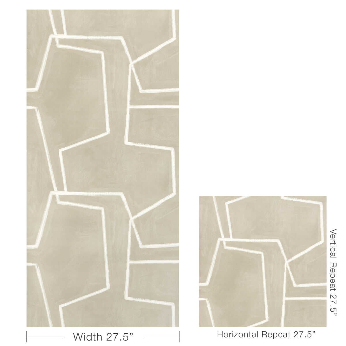 Chalka - Flax - KRAVET COUTURE Wallpaper