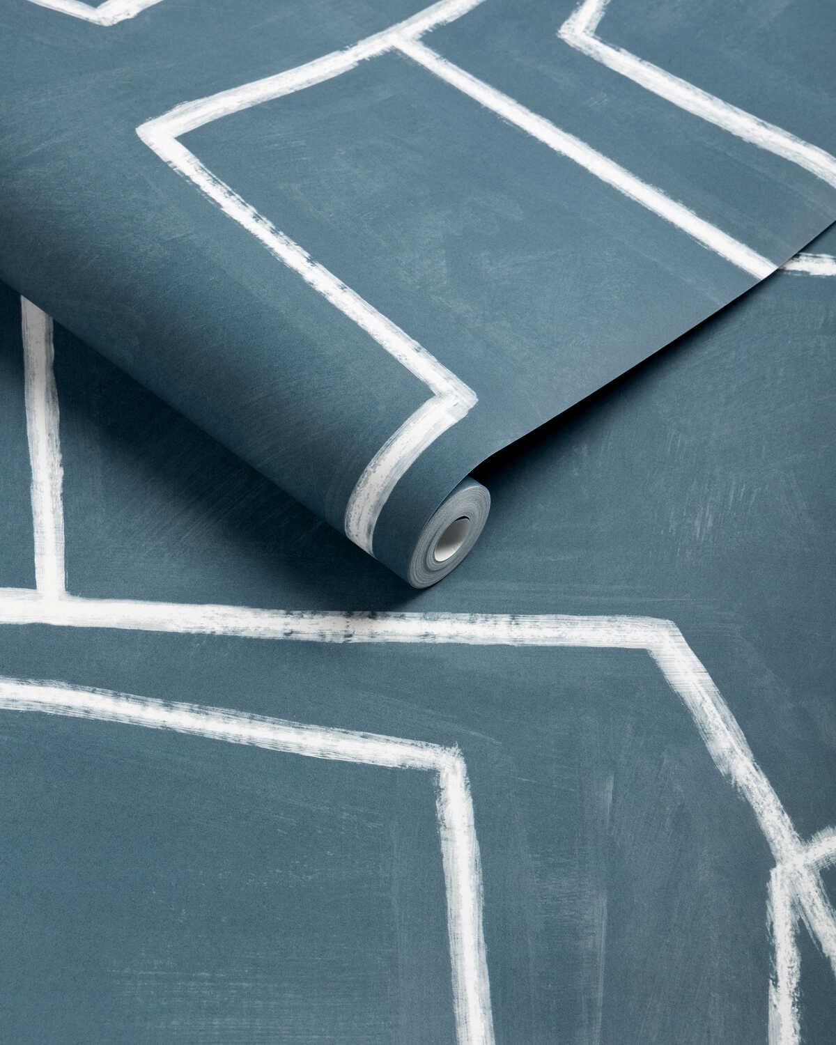 Chalka - Indigo - KRAVET COUTURE Wallpaper