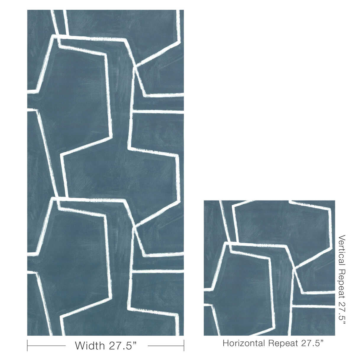 Chalka - Indigo - KRAVET COUTURE Wallpaper