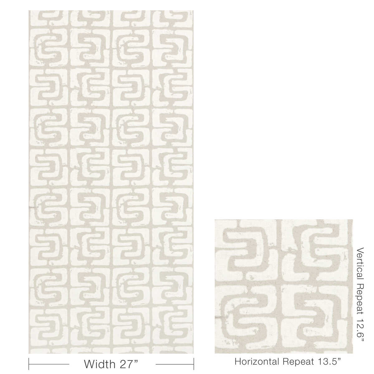 Oui Bloc Due - Mist - KRAVET COUTURE Wallpaper
