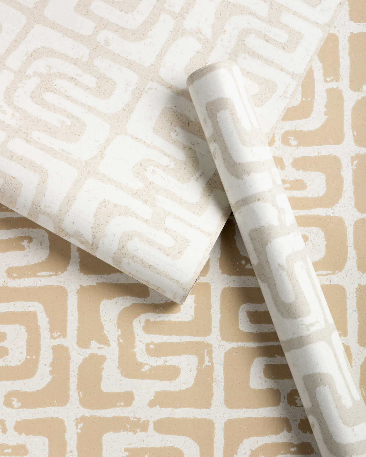 Oui Bloc Due - Sand - KRAVET COUTURE Wallpaper