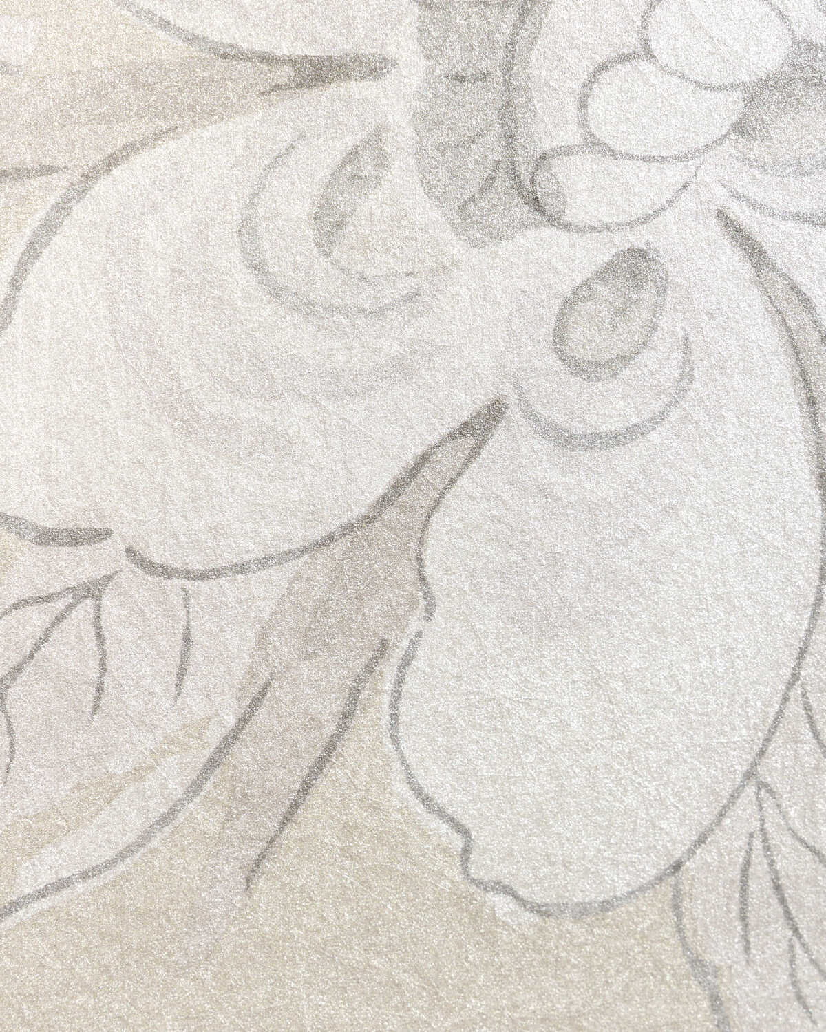 Symphony Mica Wp - Platinum - KRAVET COUTURE Wallpaper