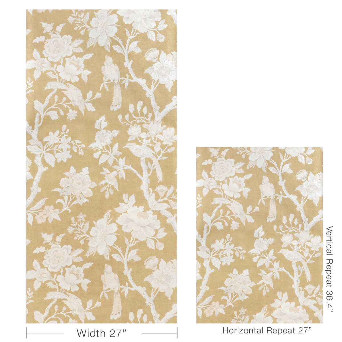 Symphony Mica Wp - Gold - KRAVET COUTURE Wallpaper