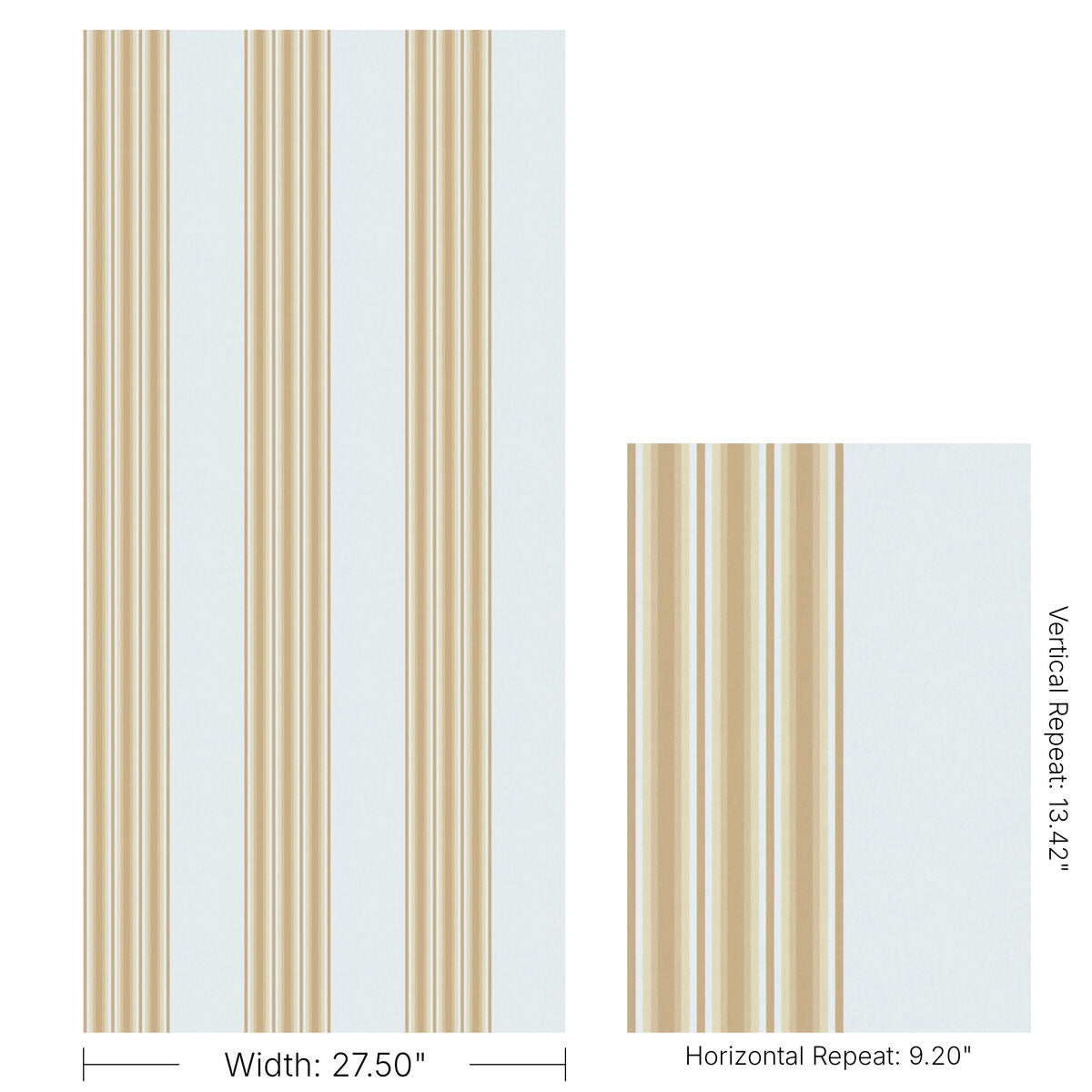 Stuart Stripe Wp - Golden Sun - Kravet Couture Wallpaper