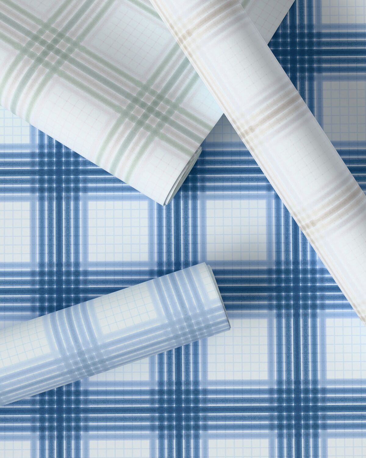 Wayland Plaid Wp - Sandpiper - Kravet Couture Wallpaper