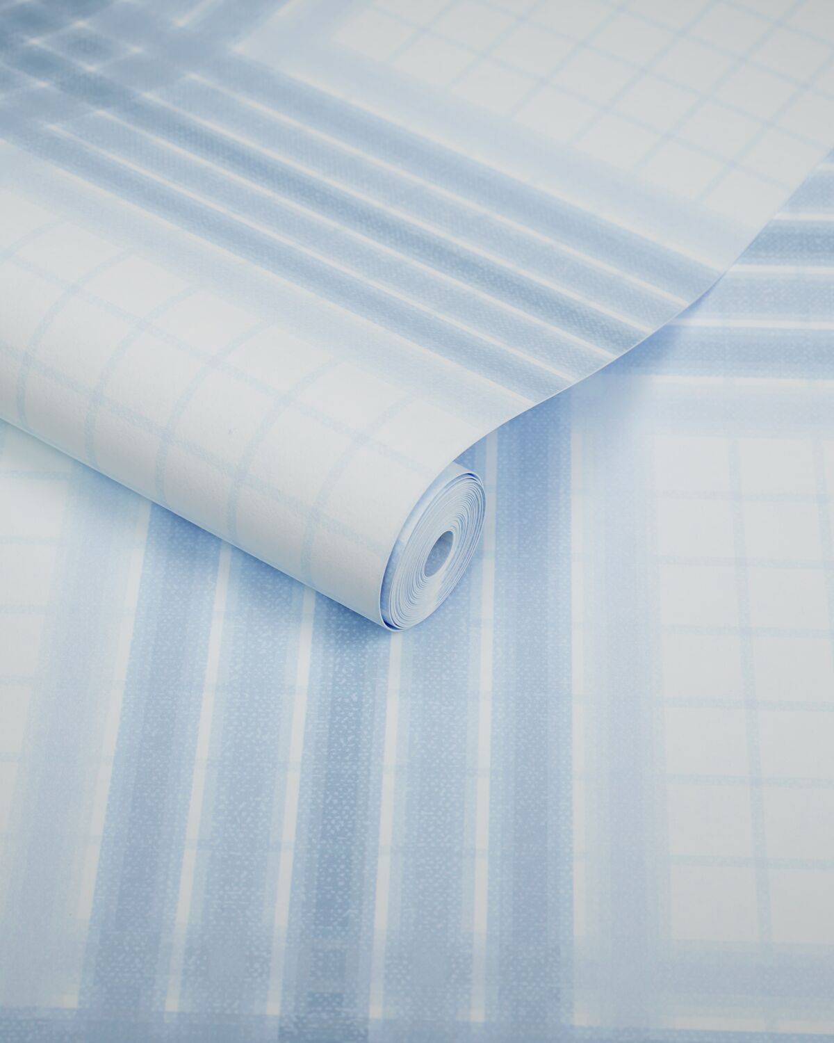 Wayland Plaid Wp - Blue Bay - Kravet Couture Wallpaper