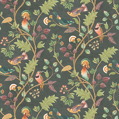 Byzance Mayani Fir/Plum - Osborne & Little - W7902-02 Wallcovering | Osborne & Little | The WorkRoom