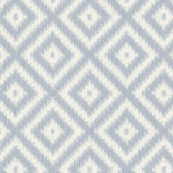 Ikat Diamond - Serenity - WINFIELD THYBONY Wallpaper