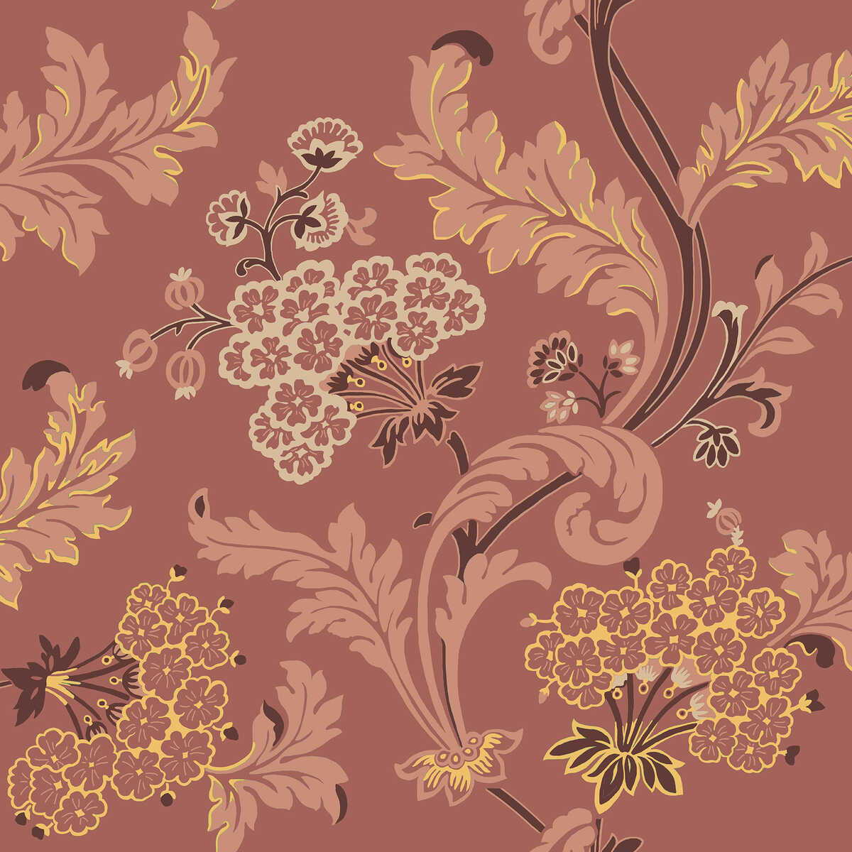 Emma - Georgian Red - WINFIELD THYBONY Papel pintado