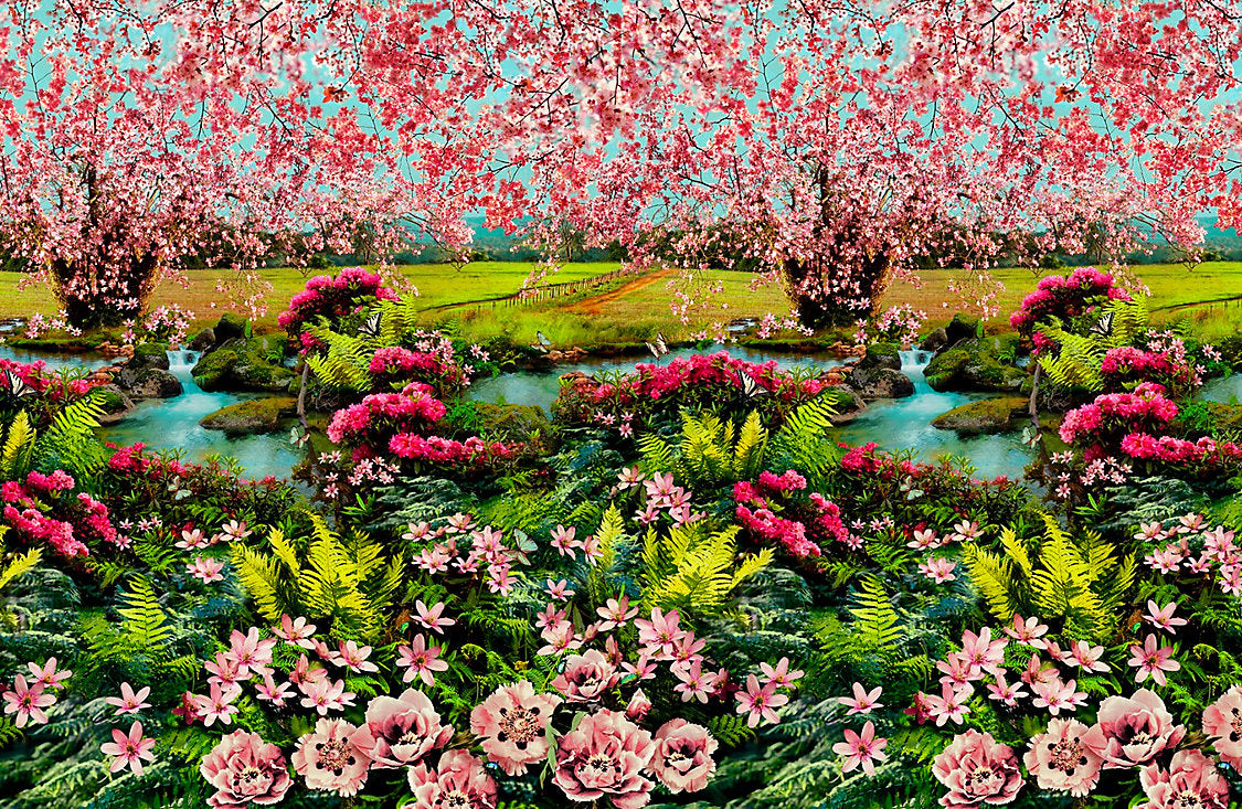 Festival | Mural - Multico - Scalamandre Wallpaper
