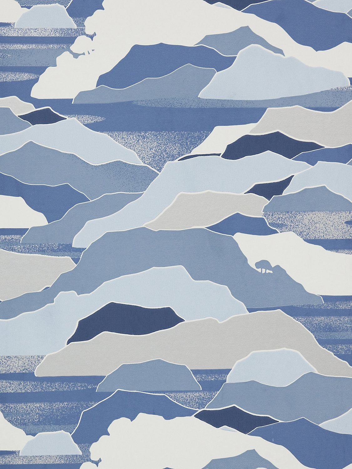 Colline - Bleute - Scalamandre Wallpaper