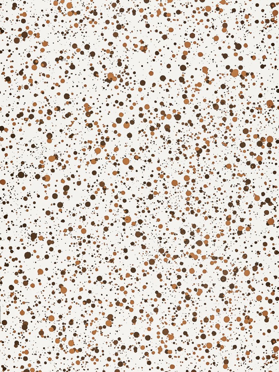 Spatter - Wallcovering wallpaper in Brown On White by Hinson - Hinson Wallpaper