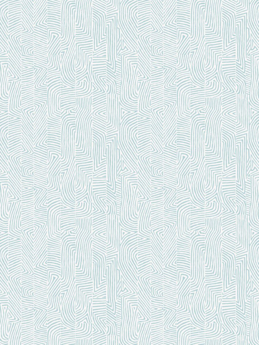 Combed Stripe Wallcovering wallpaper in Aqua by Hinson