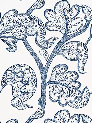 Russell Wallcovering - Indigo - Scalamandre Wallpaper