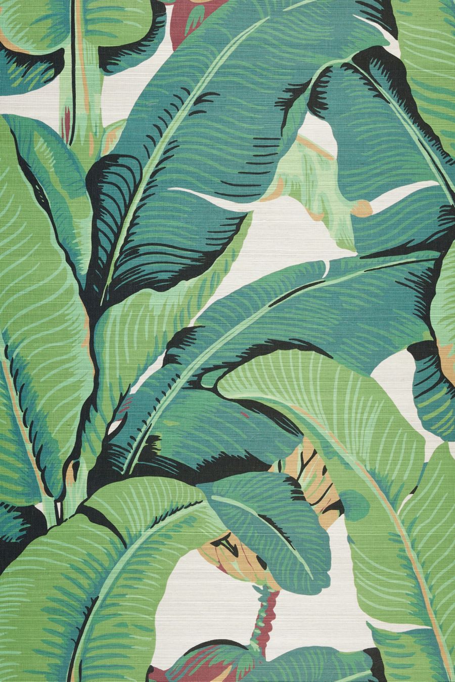 Hinson Palm - Grasscloth wallpaper in Silver Gray by Hinson - Hinson Wallpaper