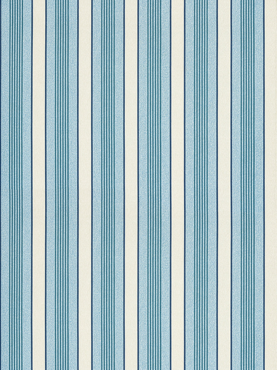 Arlo Stripe - Turquoise - Scalamandre Wallpaper