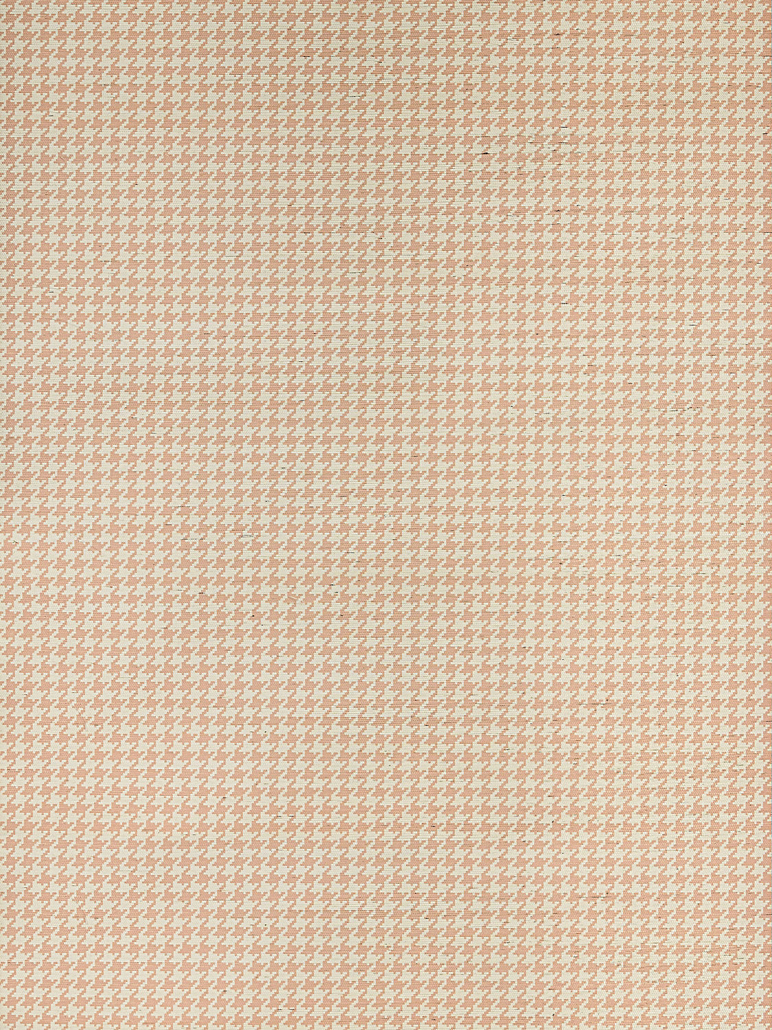 Houndstooth Sisal - Peach - Scalamandre Wallpaper