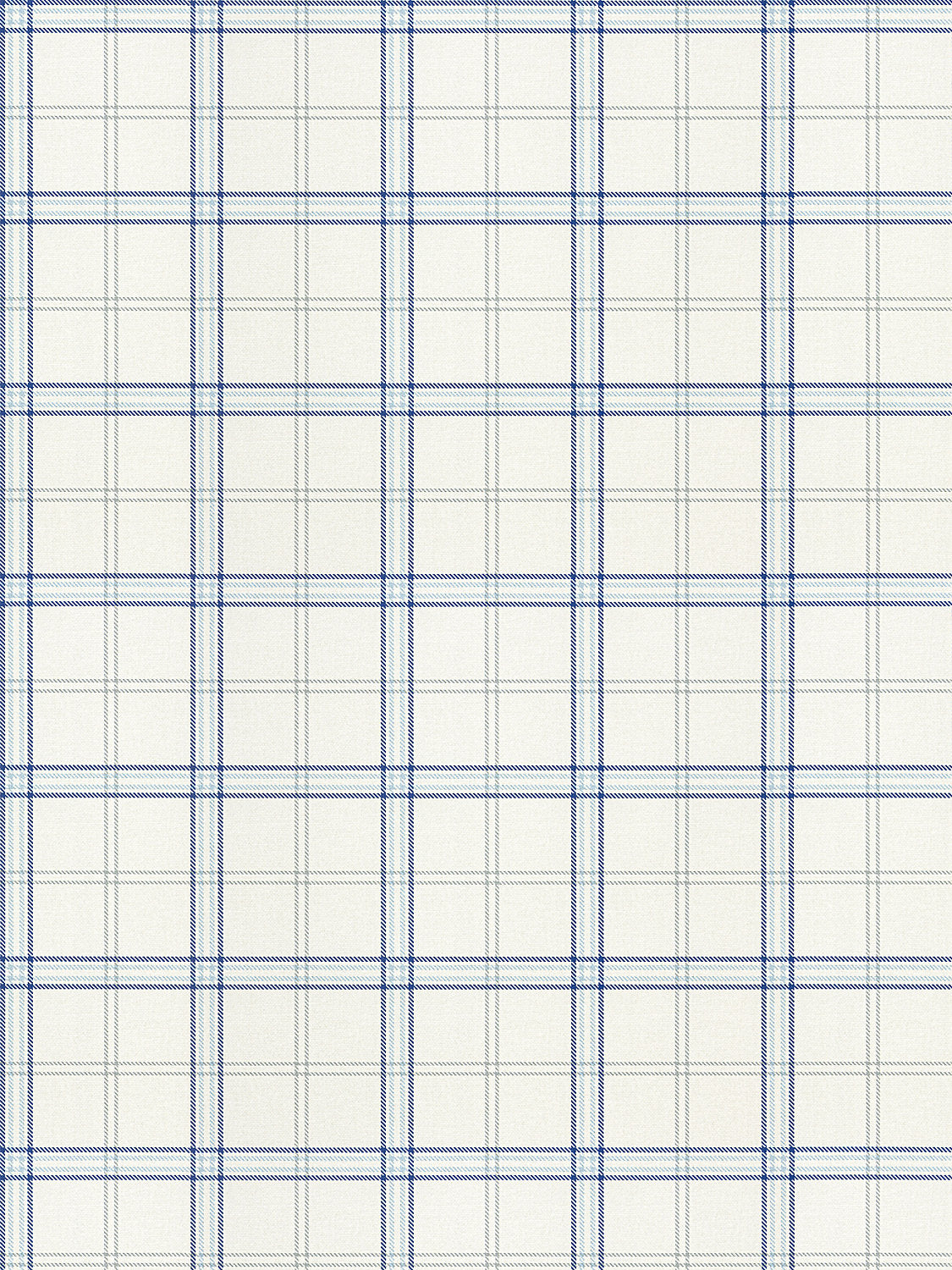 Ezra Plaid - Blue Jay - Scalamandre Wallpaper
