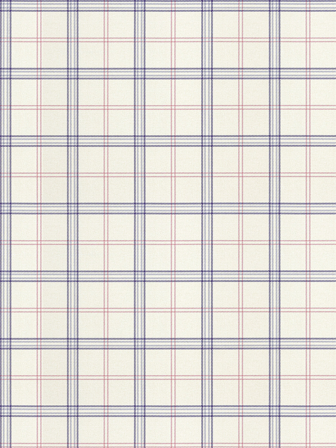 Ezra Plaid - Pansy - Scalamandre Wallpaper