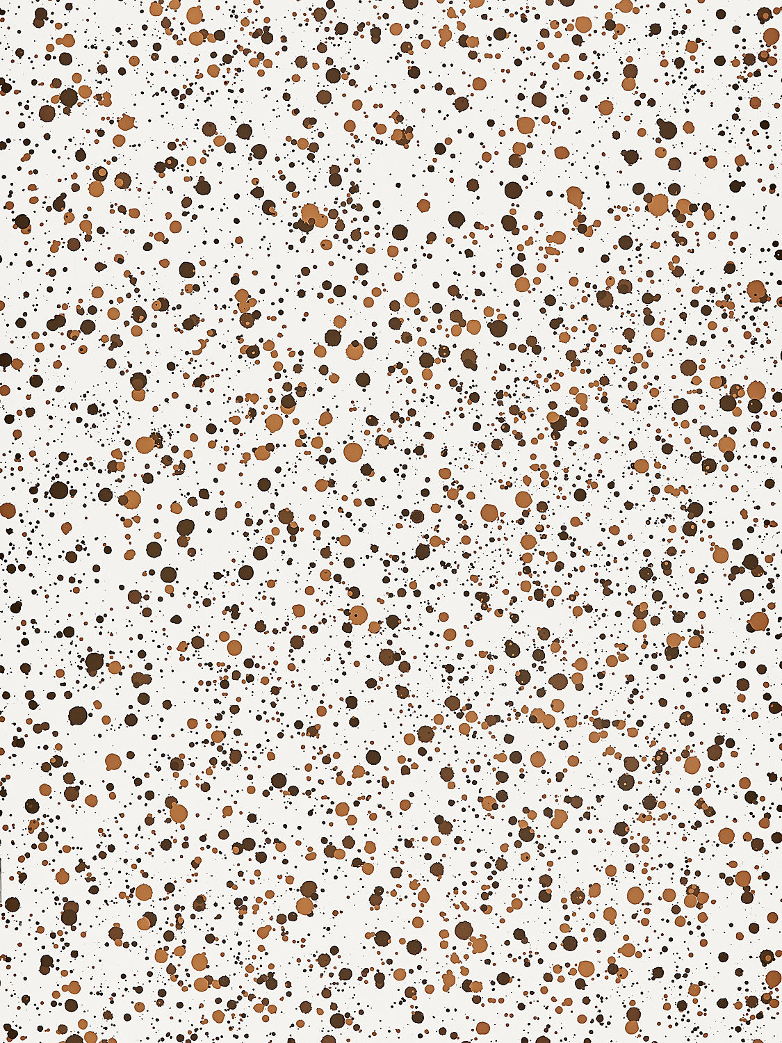 Spatter - Brown On White