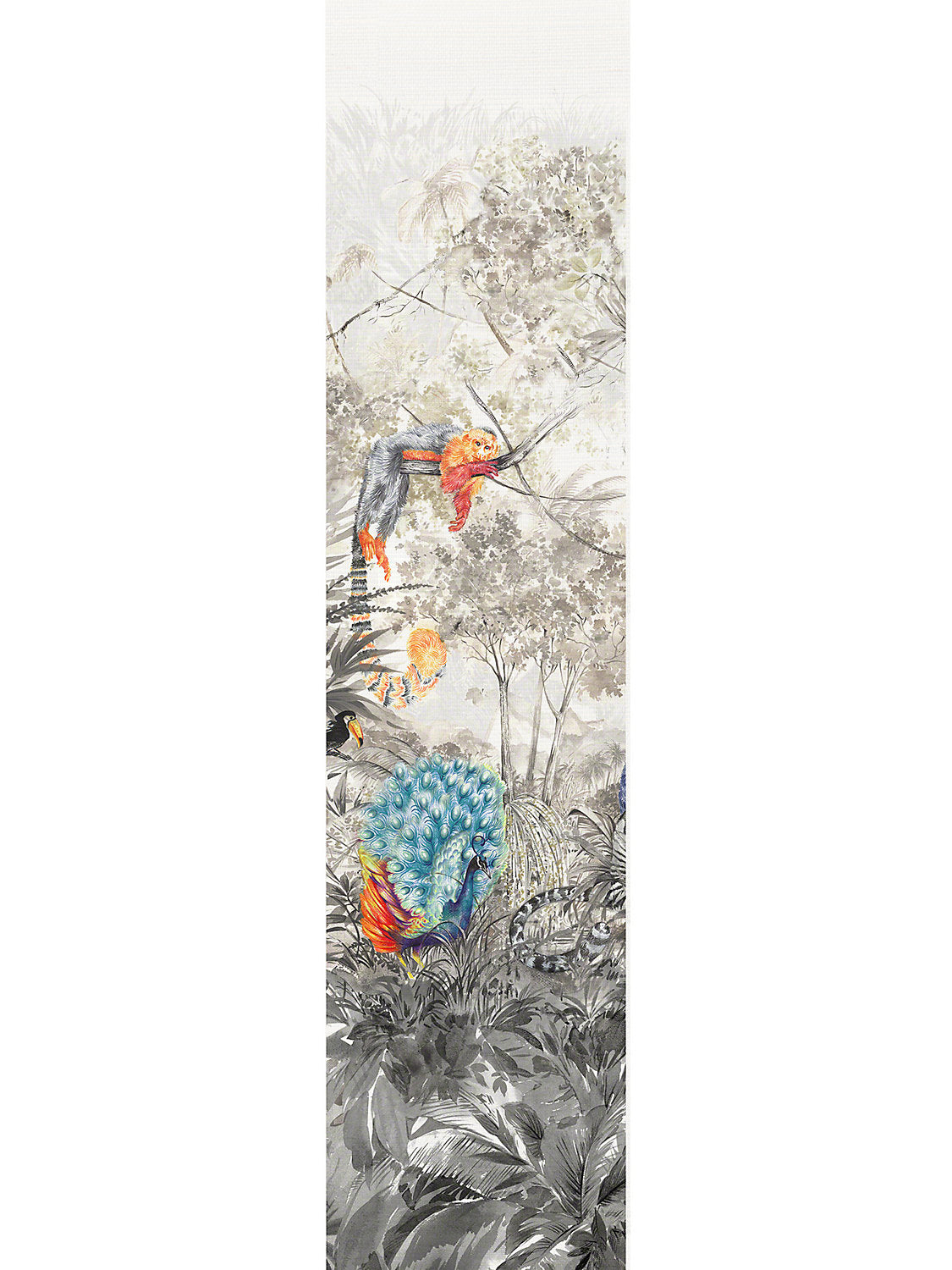 Arcadia Mural | Panel 2 - Multicolor - Scalamandre Wallpaper