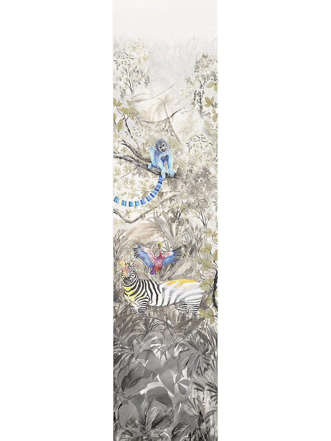 Arcadia Mural | Panel 4 - Multicolor - Scalamandre Wallpaper