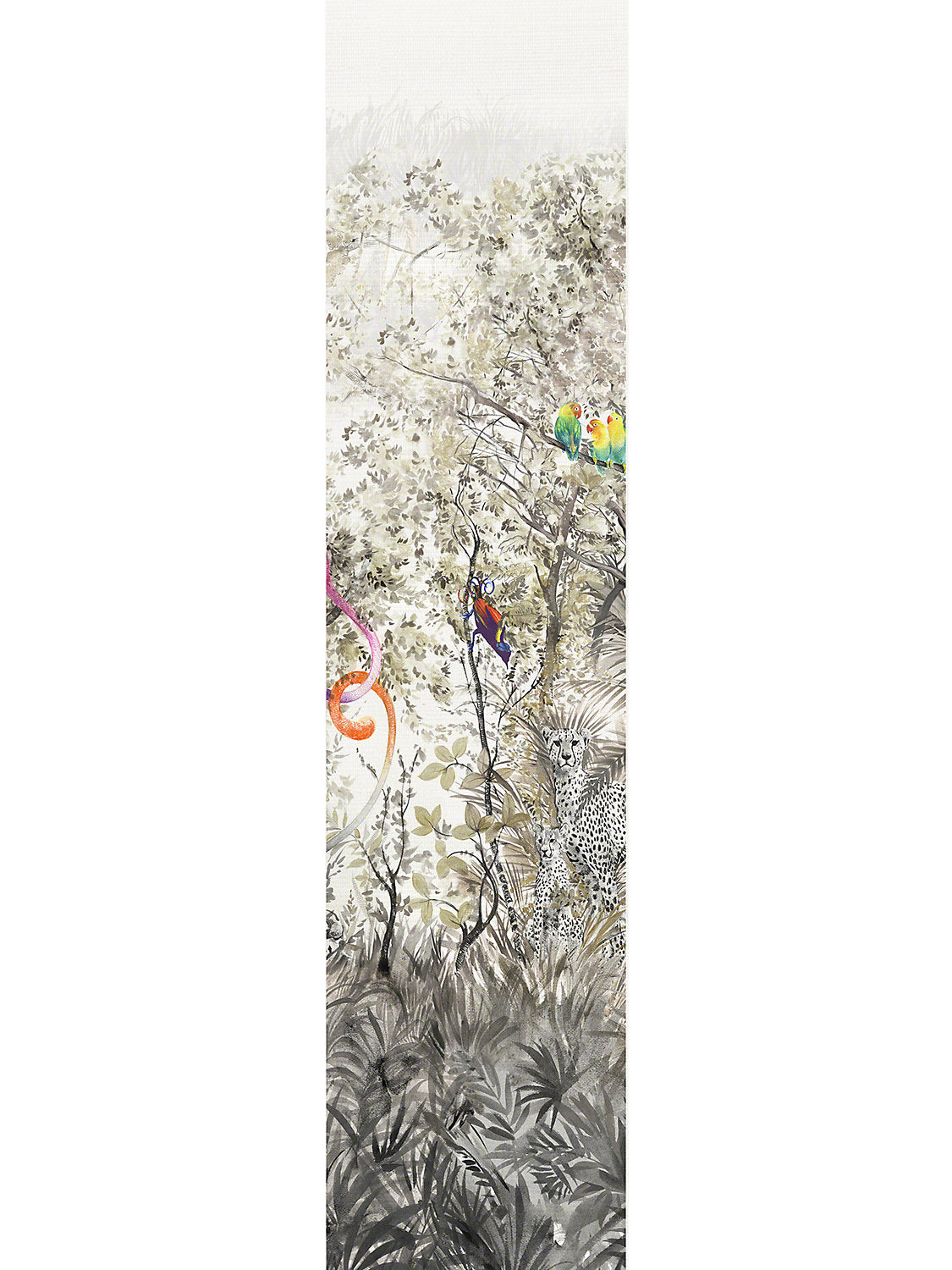 Arcadia Mural | Panel 7 - Multicolor - Scalamandre Wallpaper