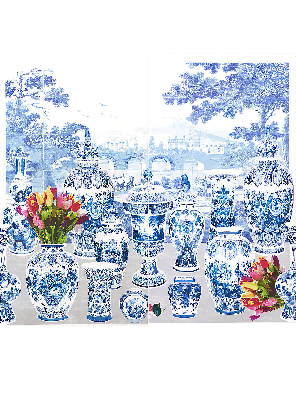 Garniture Scenic | Tulips - Neutral - Right Panel