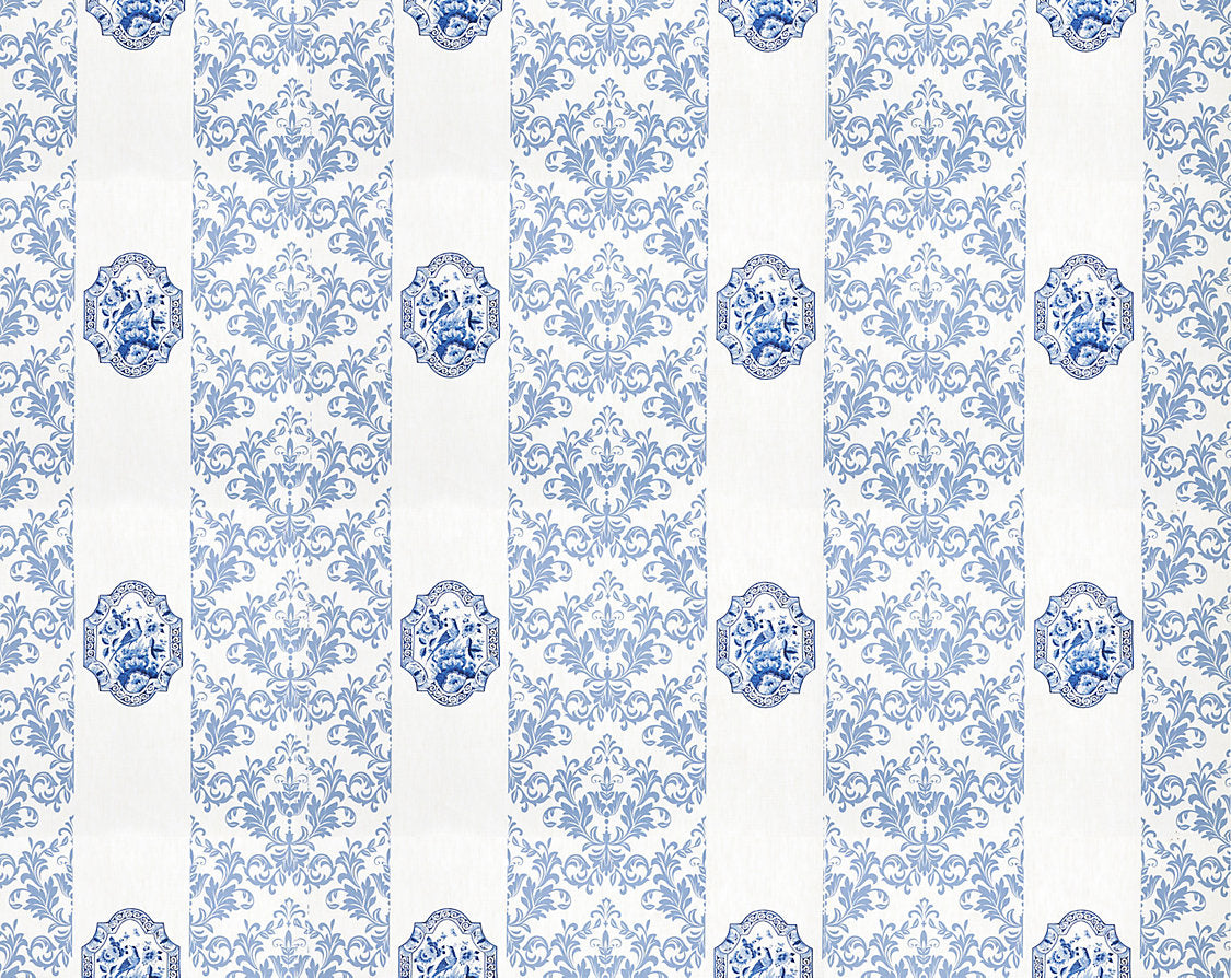 Imperial - White - Scalamandre Wallpaper