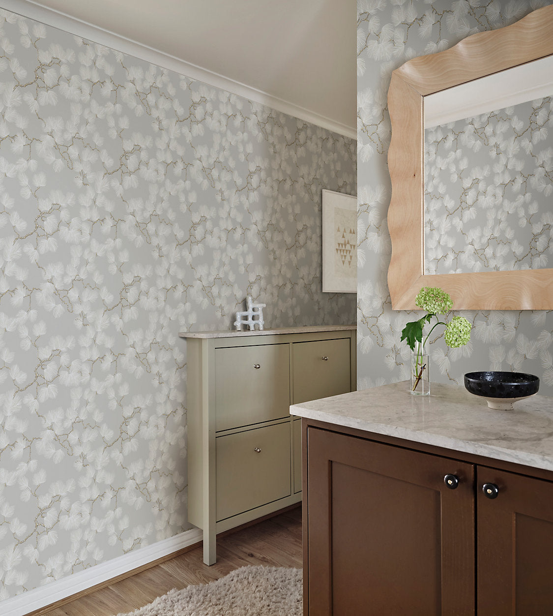 Pine Misty Grey  WSB 0804 0321 by Sandberg Wallcovering