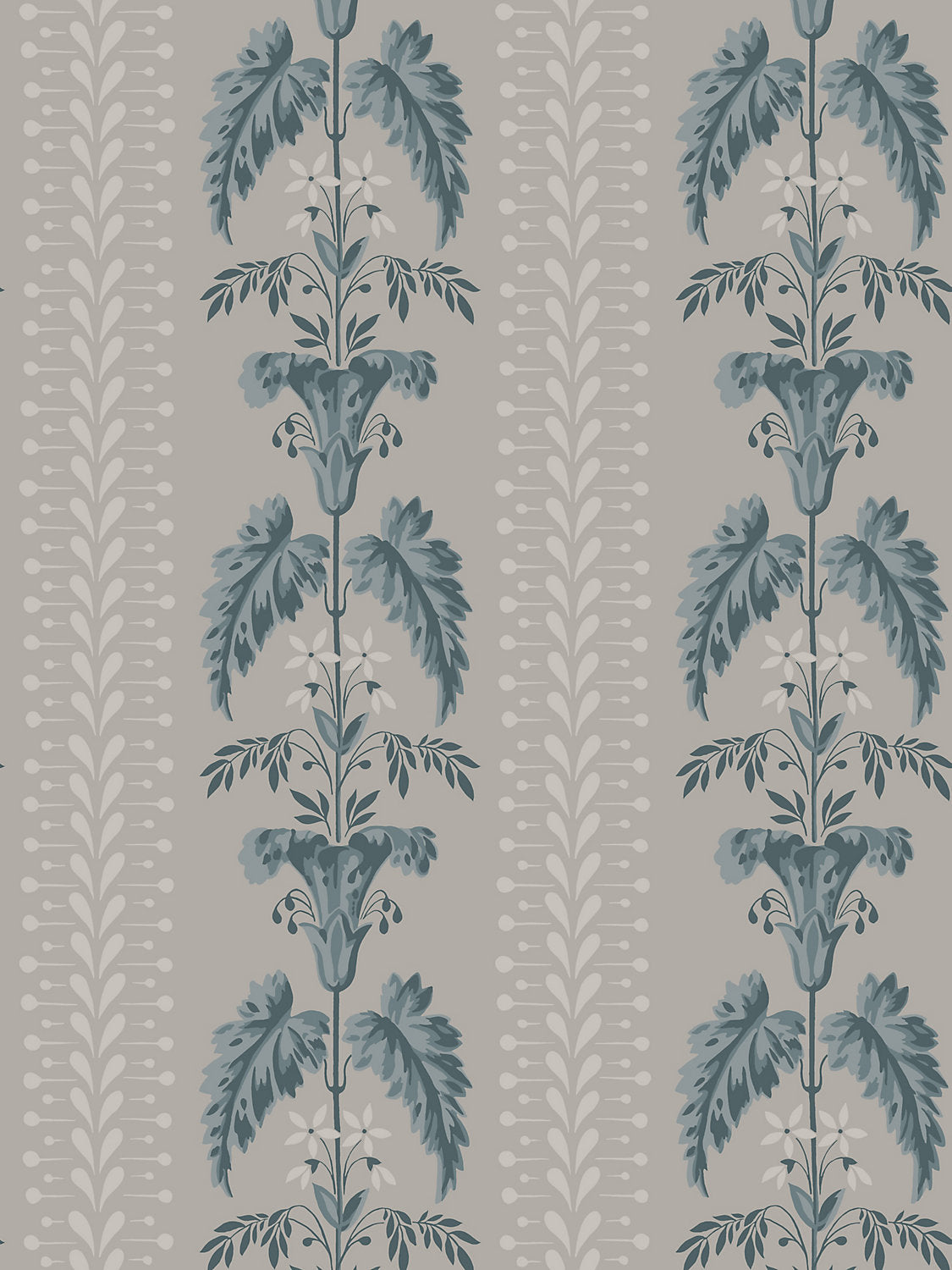 Sophie - Indigo Blue - Scalamandre Wallpaper