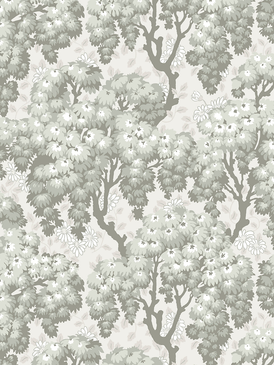 Ragnvi - Spring Green - Scalamandre Wallpaper